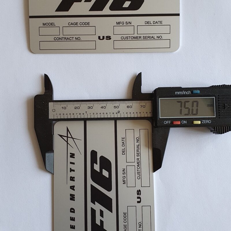 F16 Data Plate JSFsim Innovative Technology for Home Simulation