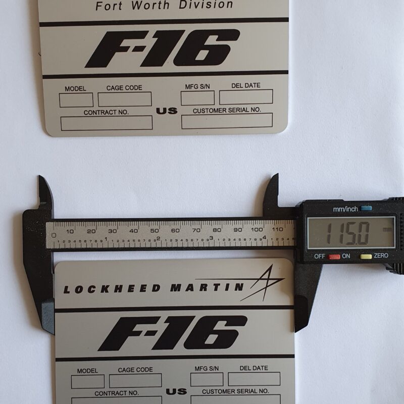 F16 Data Plate JSFsim Innovative Technology for Home Simulation